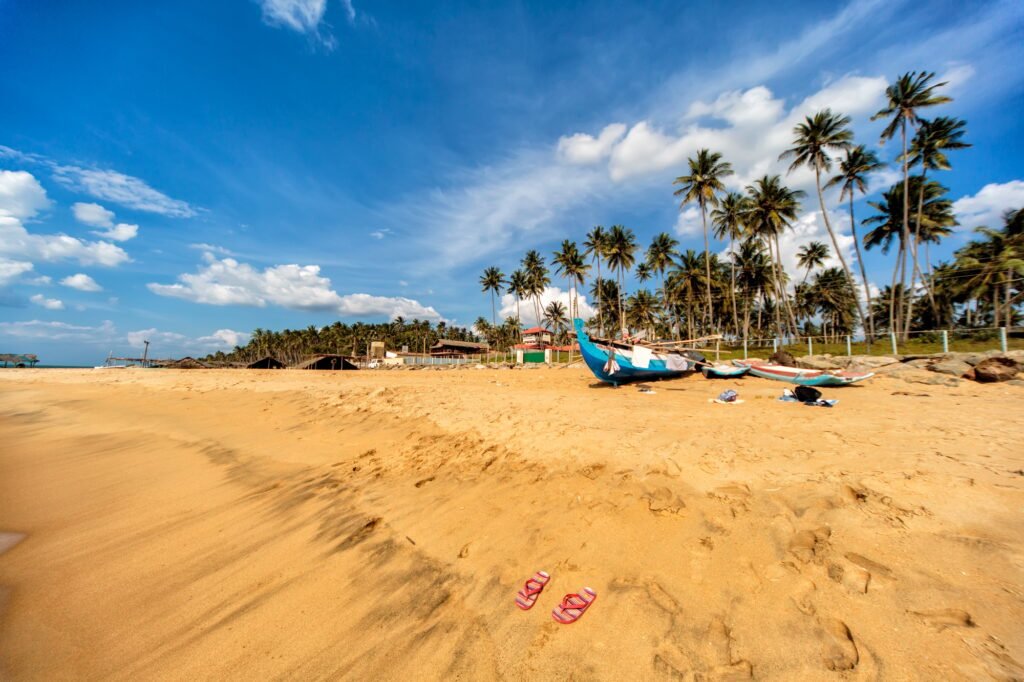 Negombo beach in Sri Lanka